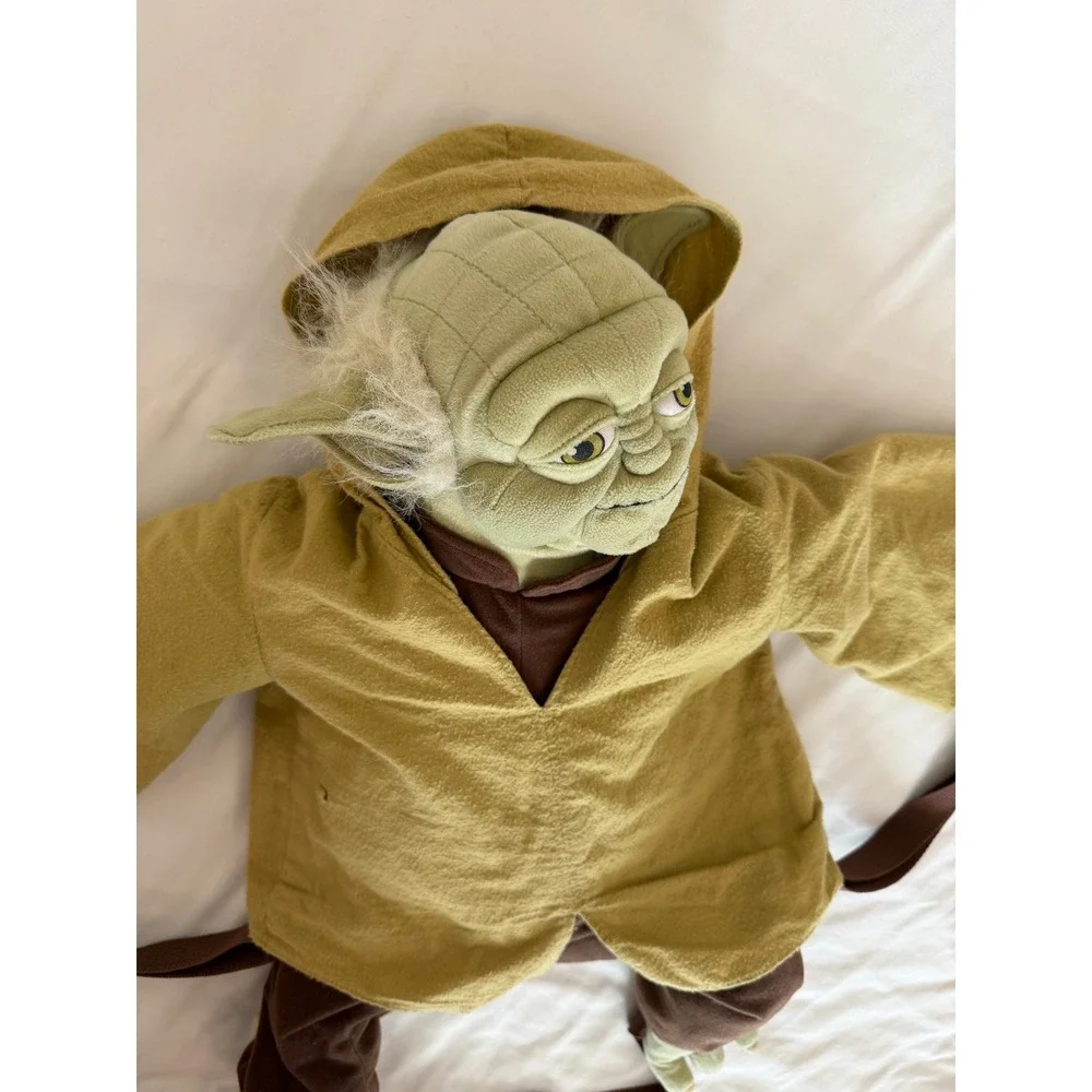 Star Wars Yoda Plush Backpack Comic Images 24 Inch Jedi Master Green Tan Brown